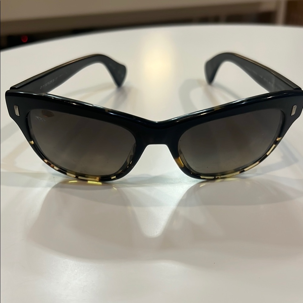 Oliver Peoples Black and Tortoise Sunglasses